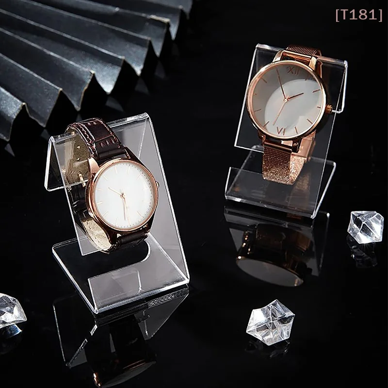 

[E] Acrylic Watch Display Stands Clear Watch Holder Organizer Jewelry Watch Rack Single Watch Display Holder Showcase