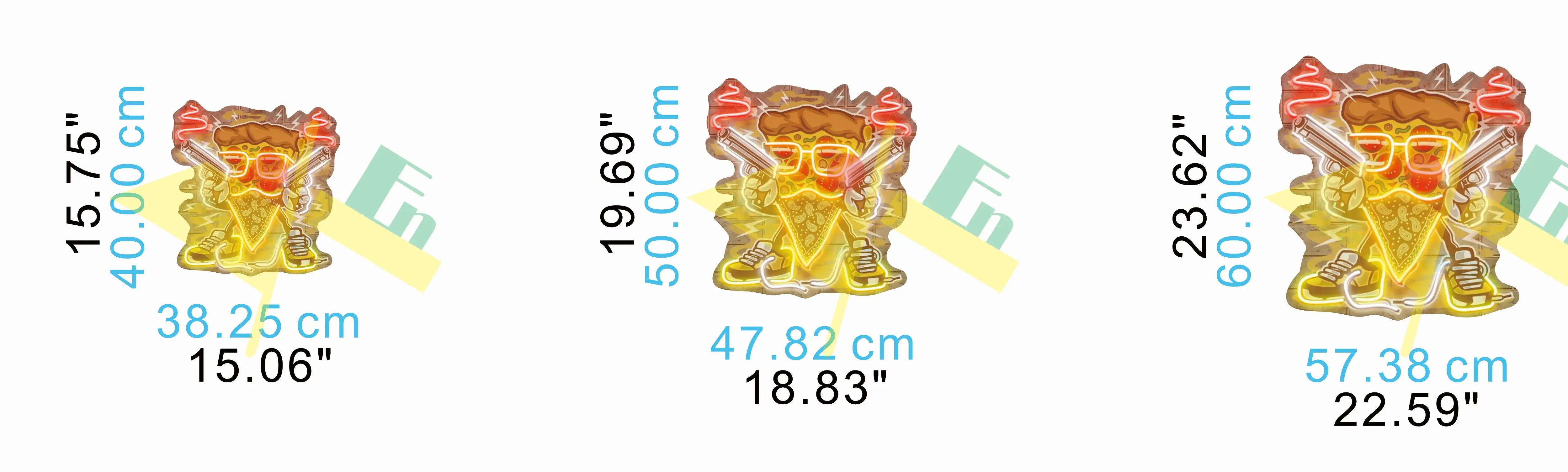 UV 피자 강도 네온 사인, USB 베이커리 네온 사인, 맞춤형 피자 네온 사인