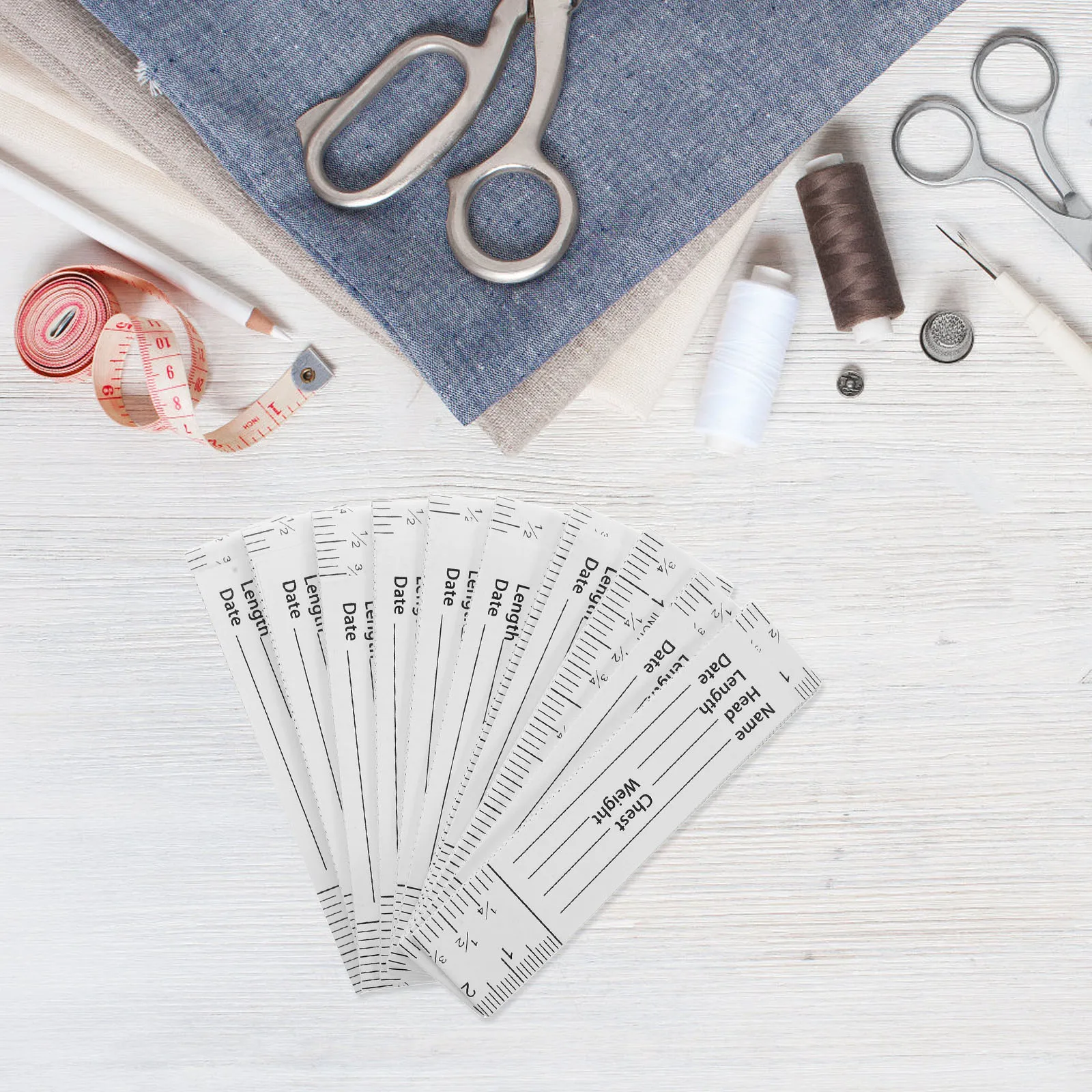 

10pcs Measuring Tape Ruler 152Cm Paper Ruler Centimeter Inch Scale Metric Measurement Folding Pocket Workbench Tool Drafting