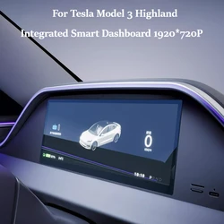 8.9inch Instrument Panel Display 2.5D 1920x720P Screen Digital Instrument with Front Camera for Tesla Model 3 2024 2025 Highland