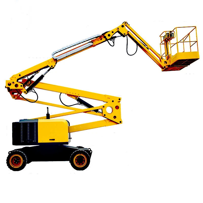 2023 Best Selling 10-22m 16 Meter 200kg Towable Man Lift Aerial Work Platform Telescoping Crank Arm Lift Boom Lift For Sale