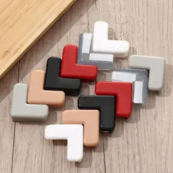 、4pcs Baby Safety Colorful Silicone Protector Table Corner Edge Protection Cover Electric Socket Children Anticollision Guards