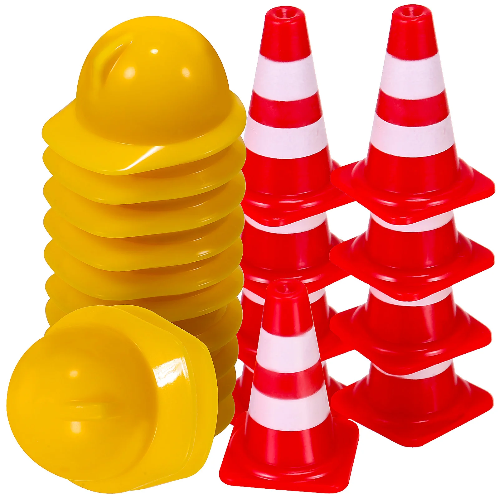 

50 Pcs Mini Traffic Cones Road Cones Traffic Cone Ornament Educational Learning Tools