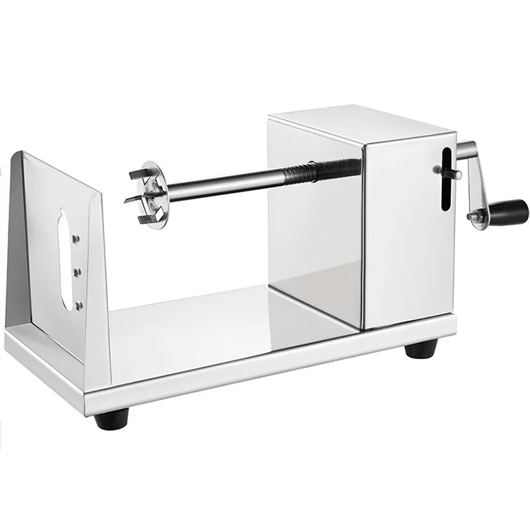 *Stainless Steel French Fries Machine Manual Potato Tower and Spiral Potato Slicer