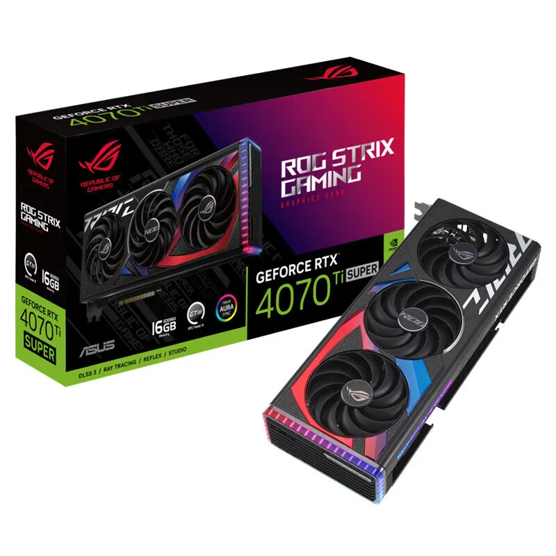 

ROG Strix GeForce RTX 4070 Ti SUPER 16GB GDDR6X OC Edition Gaming Graphics Card with AI Design Intelligent Learning GPU