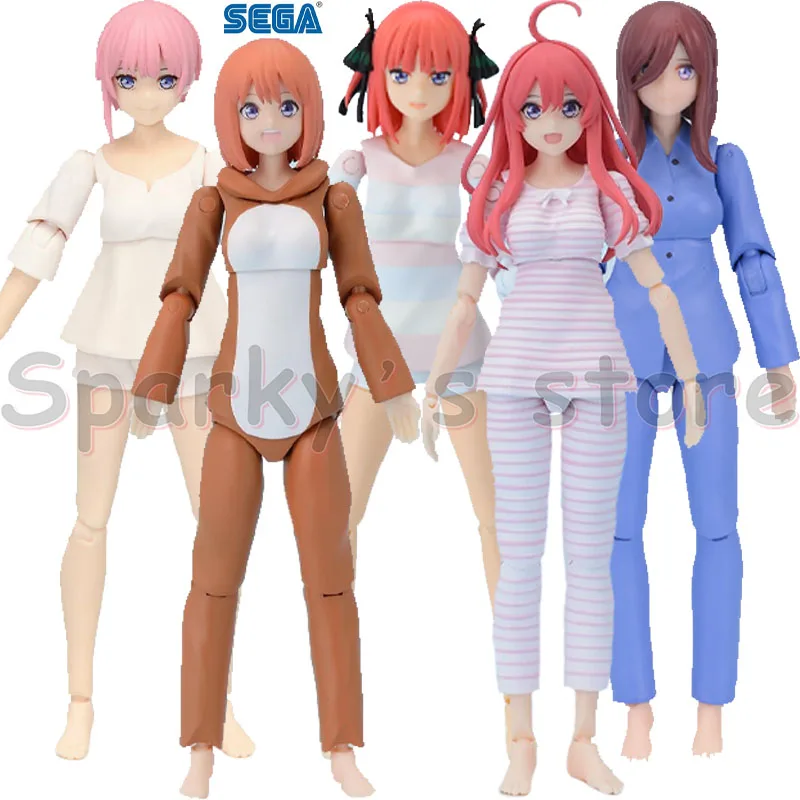 SEGA Original Movingood!!! The Quintessential Quintuplets Anime Figure Nakano Itsuki Nino Miku Action Figure Toys for Kids Gifts