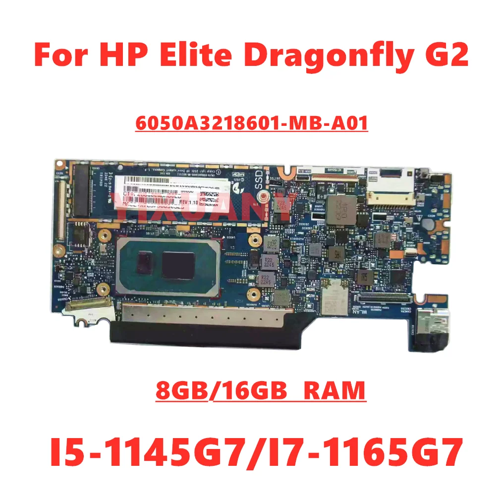 6050A3218601-MB-A01 For HP Elite Dragonfly G2 Laptop Motherboard With I5/I7 M42287-601 M42282-001 M42288-001 M42284-001 M42289