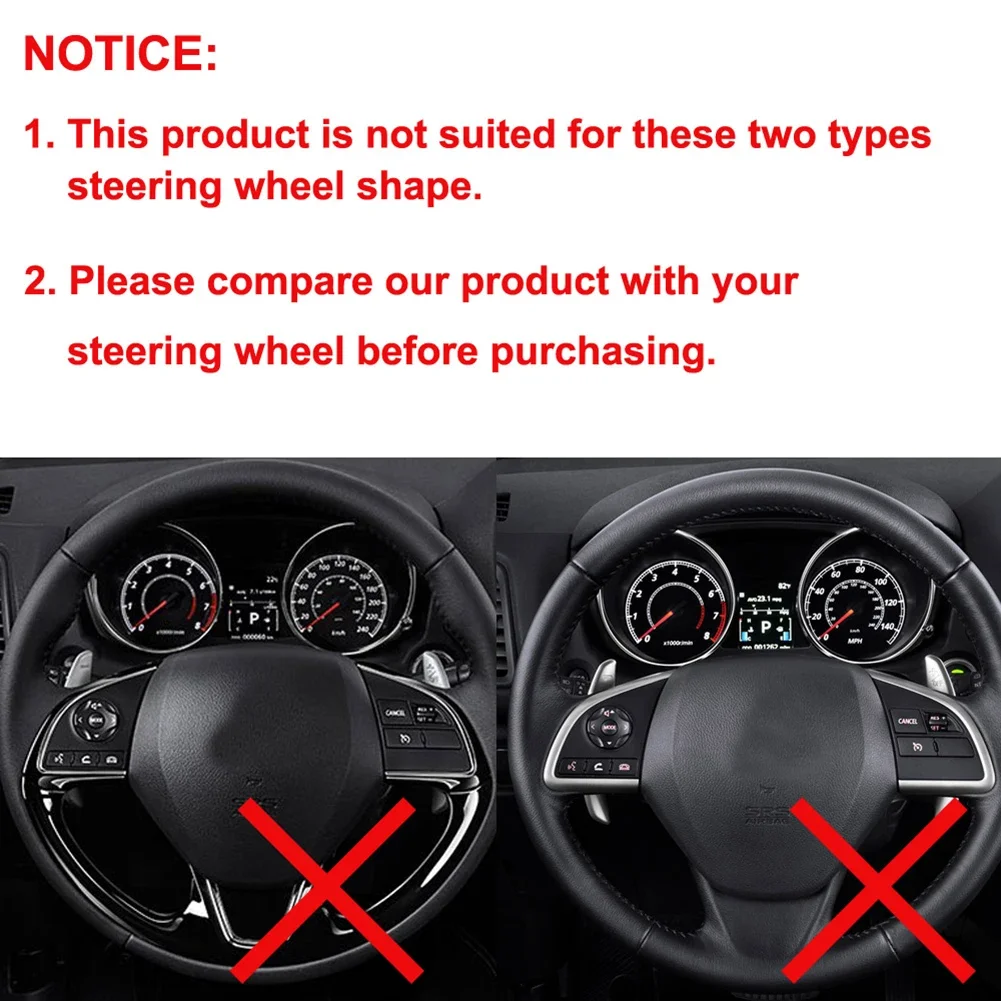 جديد لميتسوبيشي ASX لانسر أوتلاندر RVR باجيرو سبورت الصوت مثبت السرعة زر عجلة القيادة التبديل زر غطاء ملصق #6