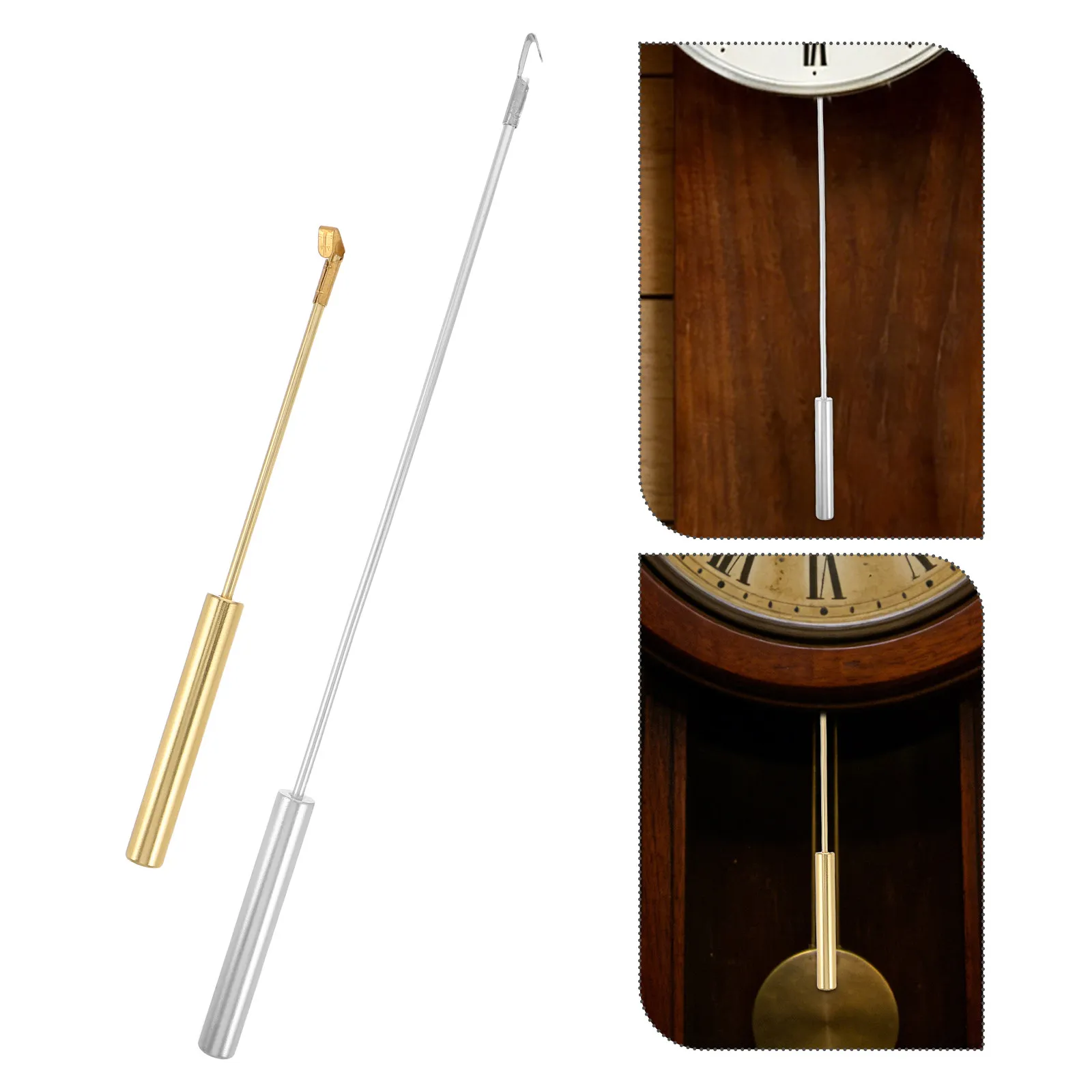 Clock Pendulum Replacement for Homeowners, Providing Easy Clock Maintenance, 2 Pcs, 27 cm Alloy for Quartz and Mechanical Clocks