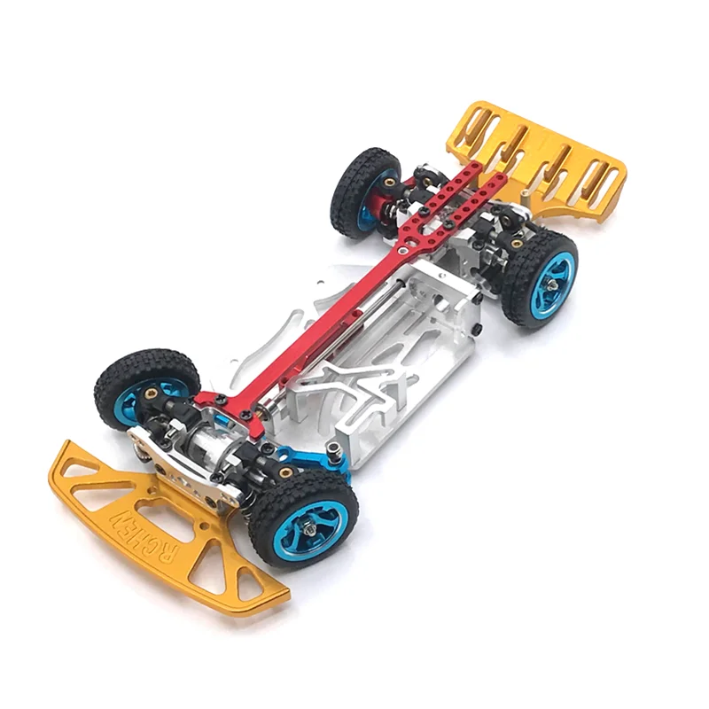 Atualização de metal Amortecedor Dianteiro Para WLtoys 1/28284131 K969 K979 K989 K999 P929 P939 RC01 MINI-Q MINI-Z Q8 Q9 Peças Do Carro Do RC