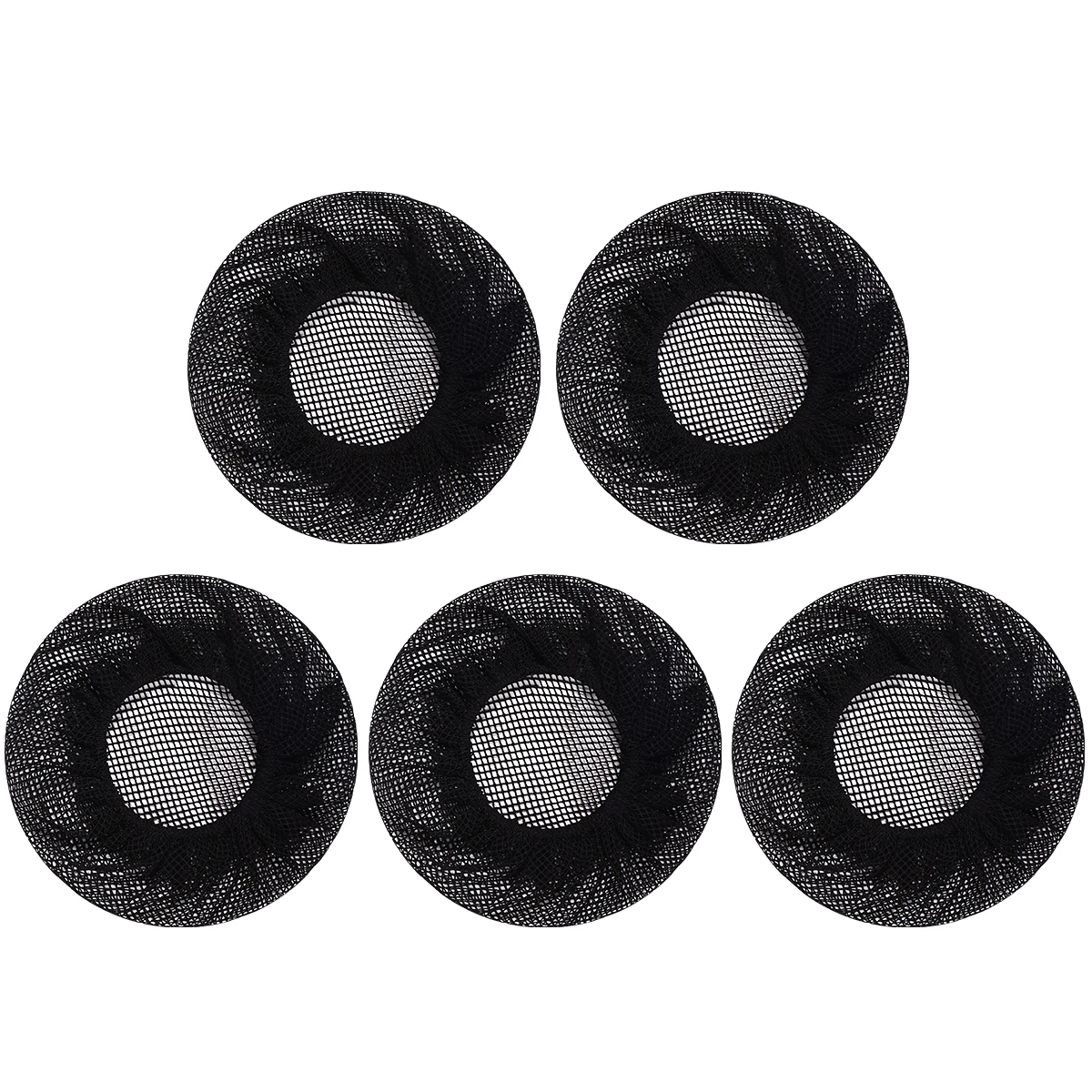 

5pcs Ballet Hair Bun Net Durable Reusable Dance Wedding Performance Hair Accessories Lightweight Comfortable Bun Cover For Women