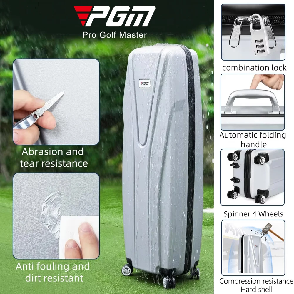 PGM HKB015 Custom Lightweight Waterproof Hard Case for Golf Travel Bag with Wheels-Wholesale
