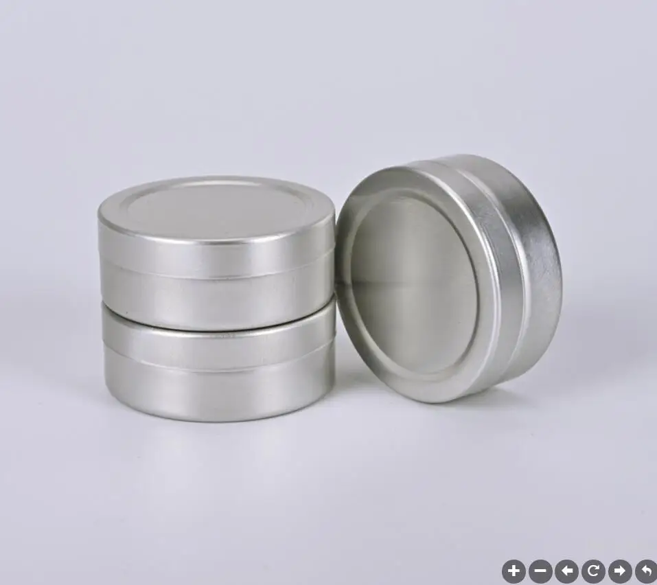 5g silver aluminum cream bottle jar pot cosmetic eye shadow container power case gel cream skin care cosmetic packing