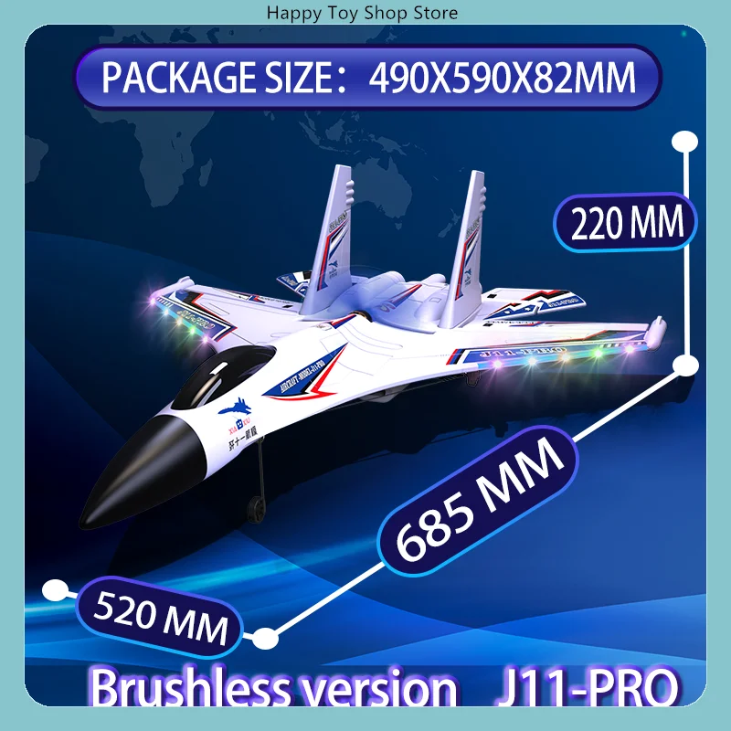 J-11Pro 6CH Brushless RC Fighter Amphibious Tri-Phibian Fixed-Wing Waterproof EPO Airplane