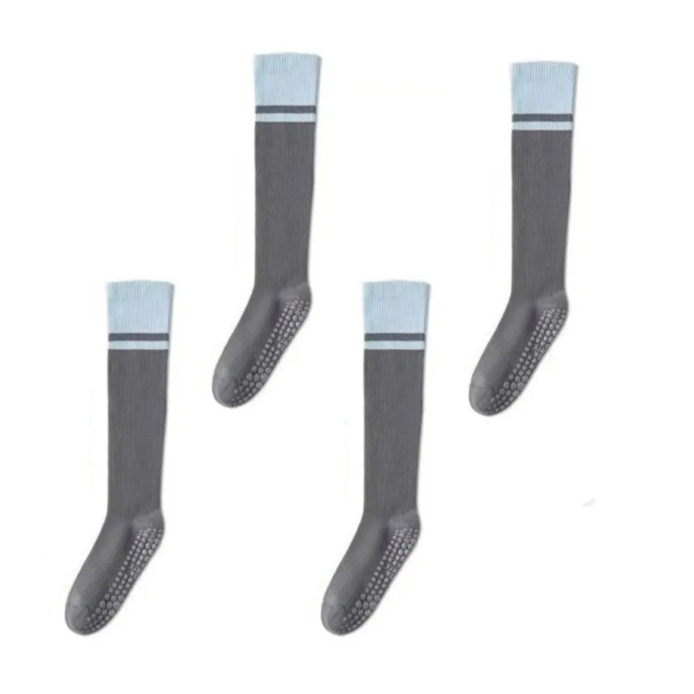Grip Socks Non-slip Yoga Socks Elastic Lightweight Compression Socks Adhesive Dots Patchwork Pilates Socks Pilates