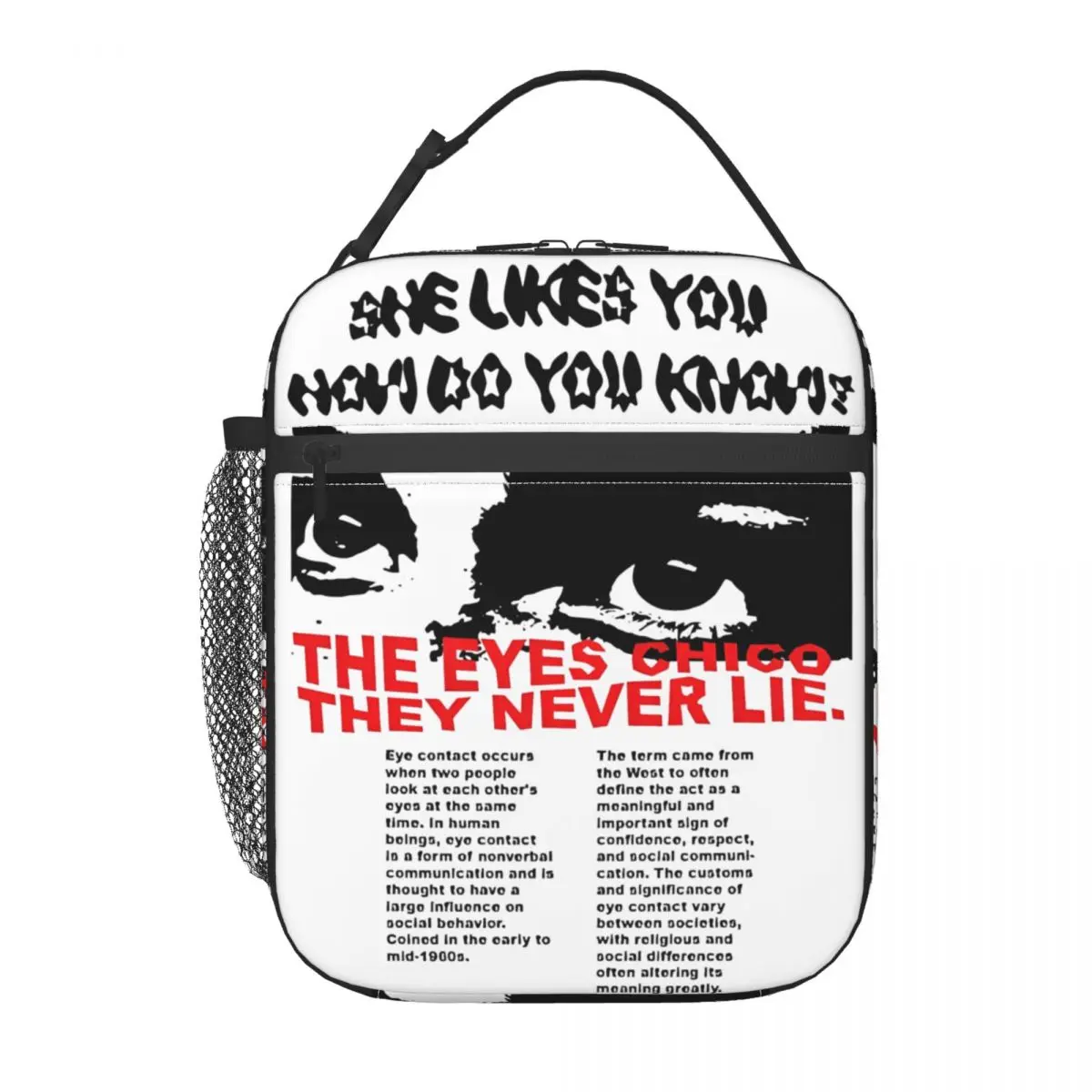 Scarface The Eyes Never Lie Thermal Insulated Lunch Bag for Work Portable Food Container Bags Men Women Cooler Thermal Food Box