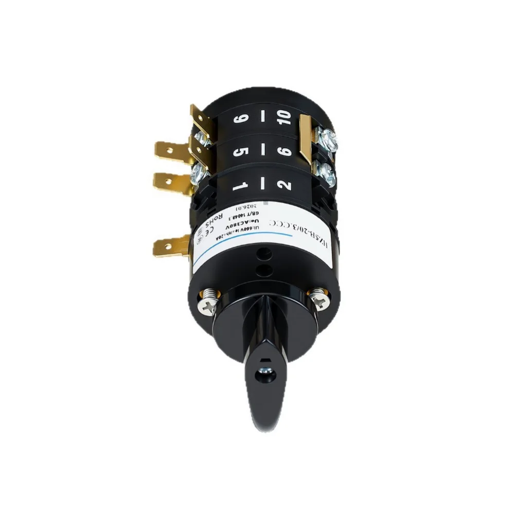 HZ5B 20A 3-Tier 7-Gear Changeover Switch for Welding Machine Power Distribution Flame Retardant Housing Copper Conductive Parts