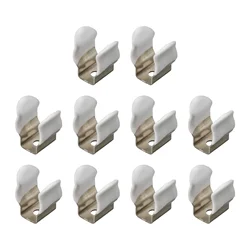 10pcs 10/12/16/19/25/28mm Spring Terry Clips Clamp Pipes Base Tool Clips Heavy Duty Pipes Clamp Holders Tube Fixing Clips