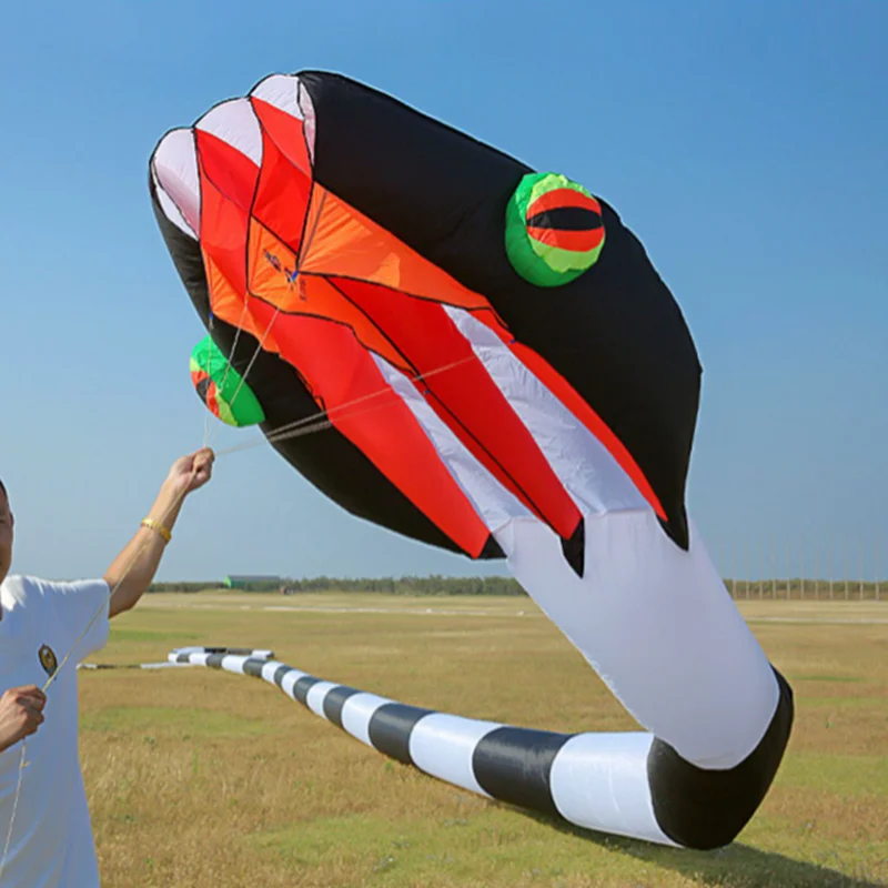 free shipping 3d kites flying snake kites for adults kites parachute inflatable kite dragon flight kite windsurfing professional