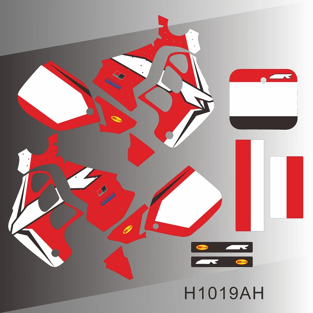 Graphics Decals Stickers Motorcycle Background For HONDA CR 125 1989 1990 CR 250 1988 1989 H1019AH