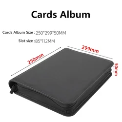 Toploader Binder 112 Side Loading Pockets for Toploader Storage Card Album for MTG/YGO/TCG Trading Cards & Sports Cards in 3x4''