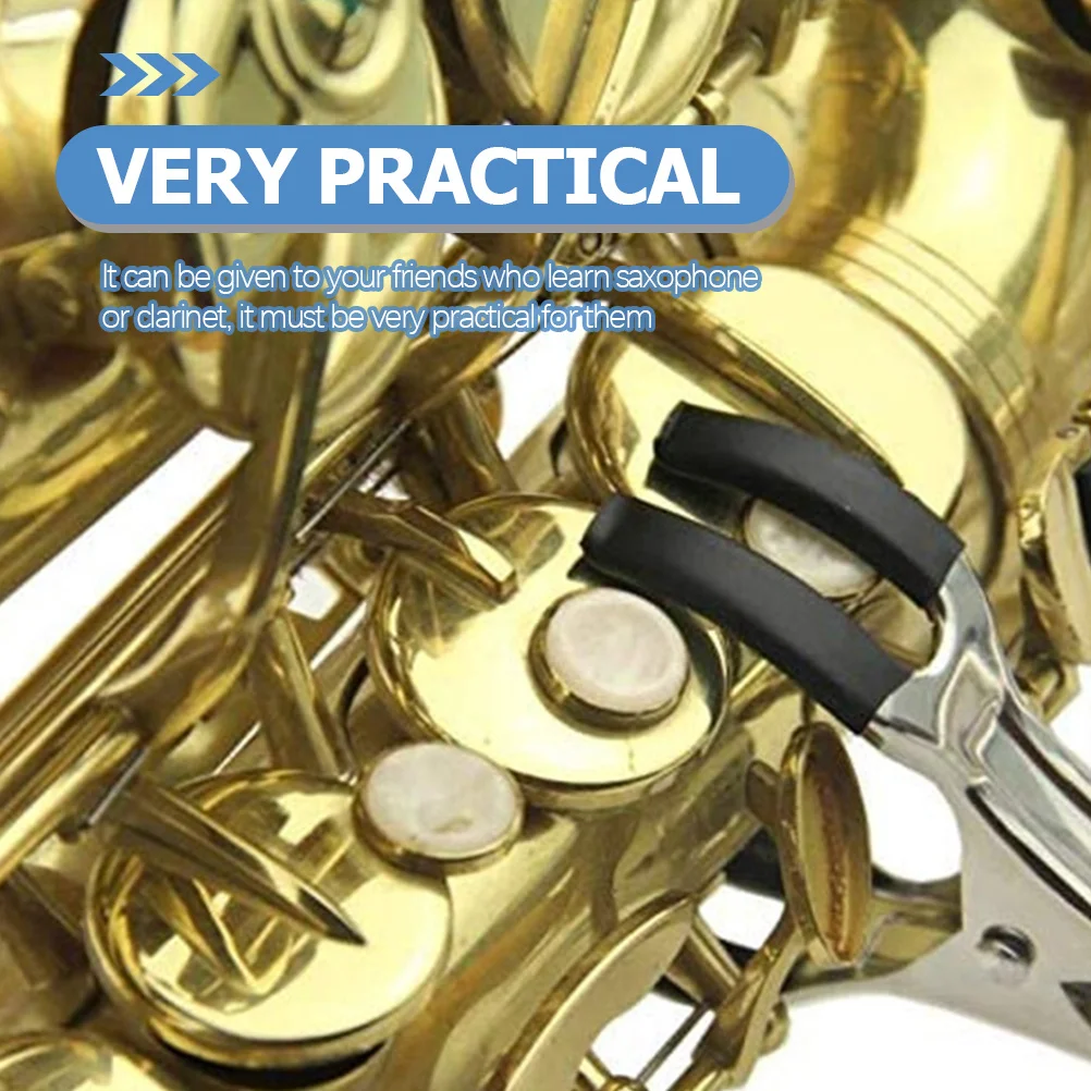 

5 Pcs Wind Instrument Saxophone Indentation Clip Instruments Key Clamps Stainless Steel Material Brass Repair Kit
