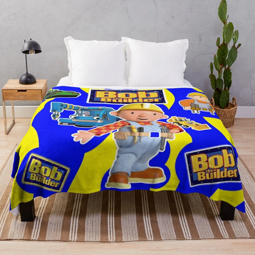 Bob The Builder Abstract Throw Blanket bed plaid Luxury Designer Decorative Sofas Blankets