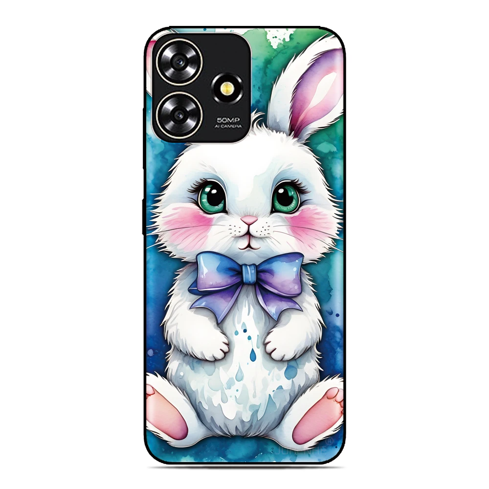 Rabbit Love Back Cover For Sony Xperia 10 1 VII VI 5 II III IV V 2023 XZ5 XZ4 XZ3 XZ2 Compact XA1 XA2 TPU Soft Phone Case view 4