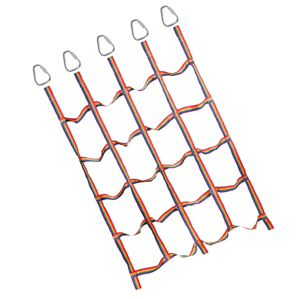 

Climbing Net 250kg Durable Woven Rope Toy for Children Playground Adventure Safe Triangle Hook