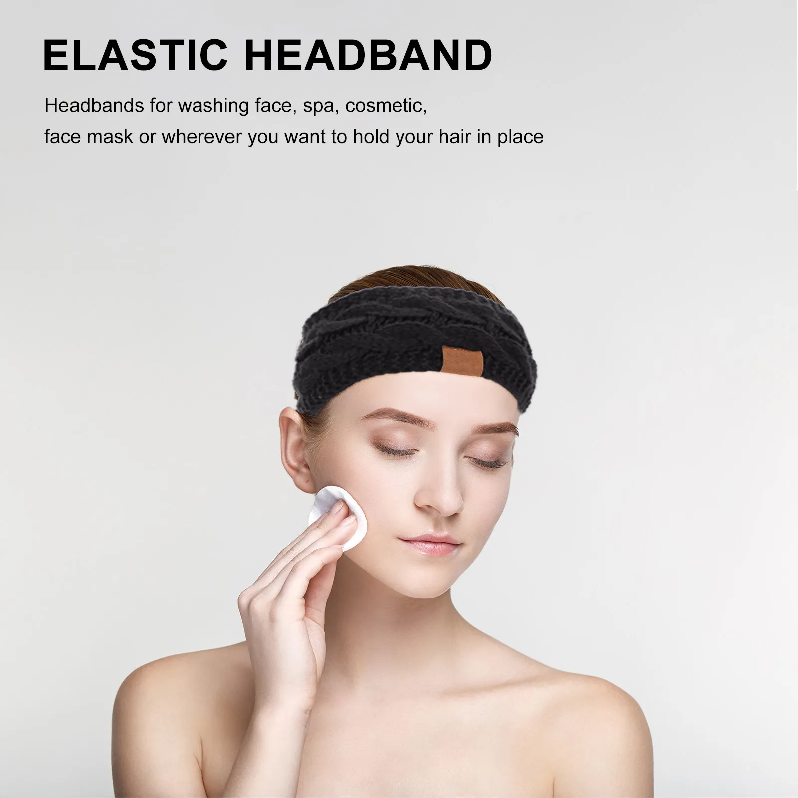 1Pcs Wide-Brimmed Headband Fashion Elastic Knitted Hairband Breathable Outdoor Travel Exercise Yoga Fitness Hair Accessories