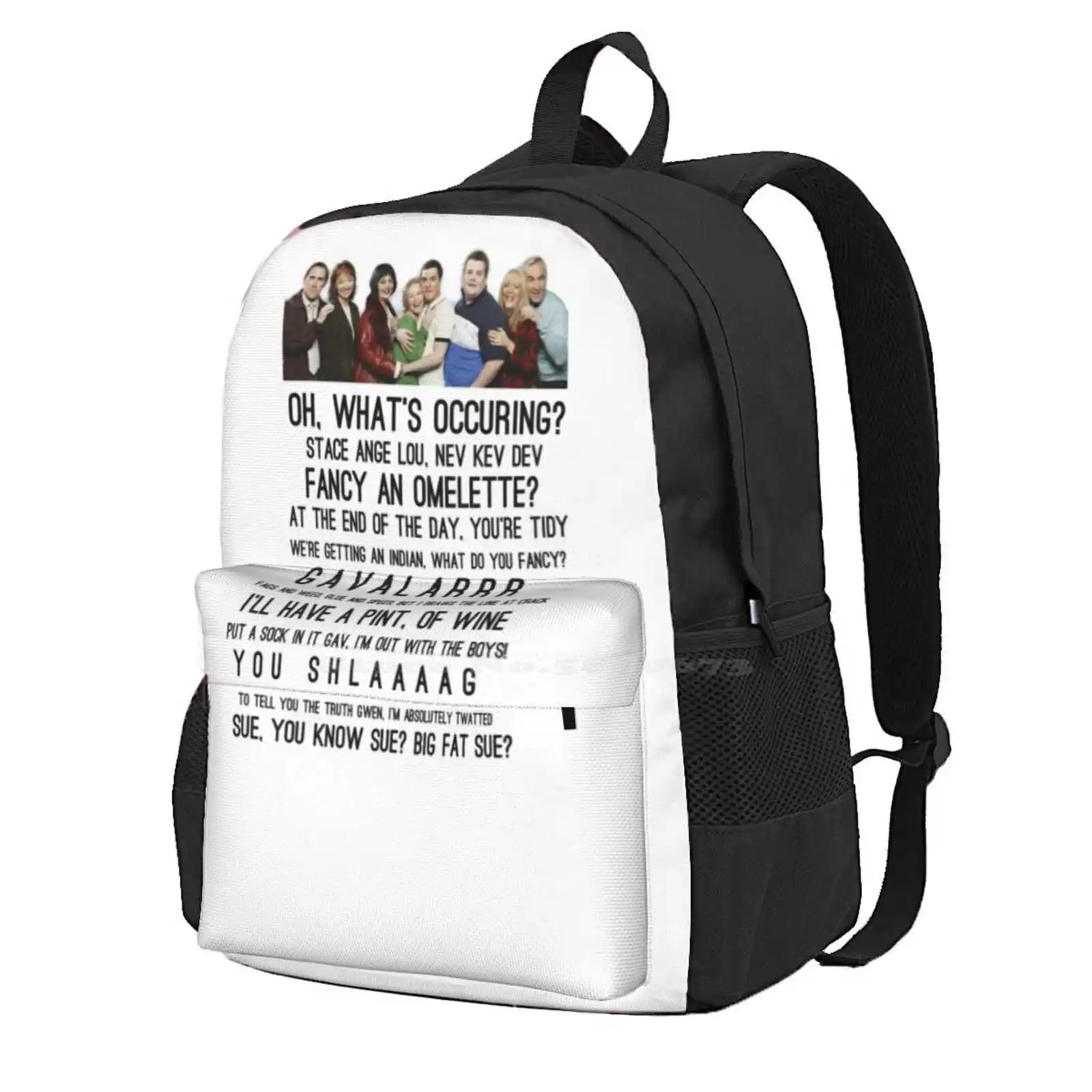 Gavin And Stacey Hot Sale Schoolbag Backpack Fashion Bags Gavin And Stacey Barry Island Wales Cymru