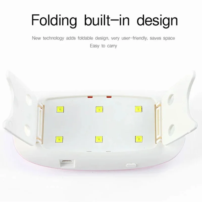 Portable Nail Tools UV LED Nail Drying Lamp for Curing All Gel Polishes Rechargeable Quick Dry Nail Art Machine With USB Cable