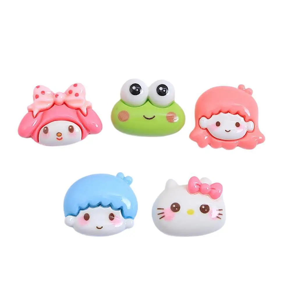 5 pièces mignon petit garçon dessin animé fait à la main bijoux à bricoler soi-même accessoires crème colle résine accessoires trou chaussure boucle matériel