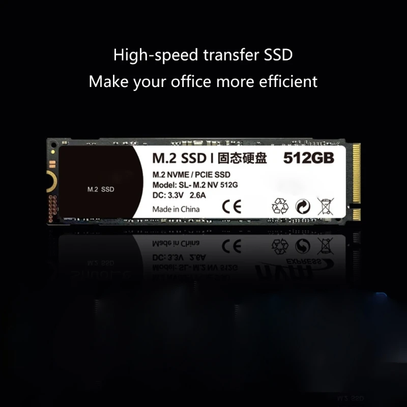 

M.2 SSD PCIe NVMESSD Компьютерное решение для хранения данных Карта PCIe с низким энергопотреблением Прямая поставка