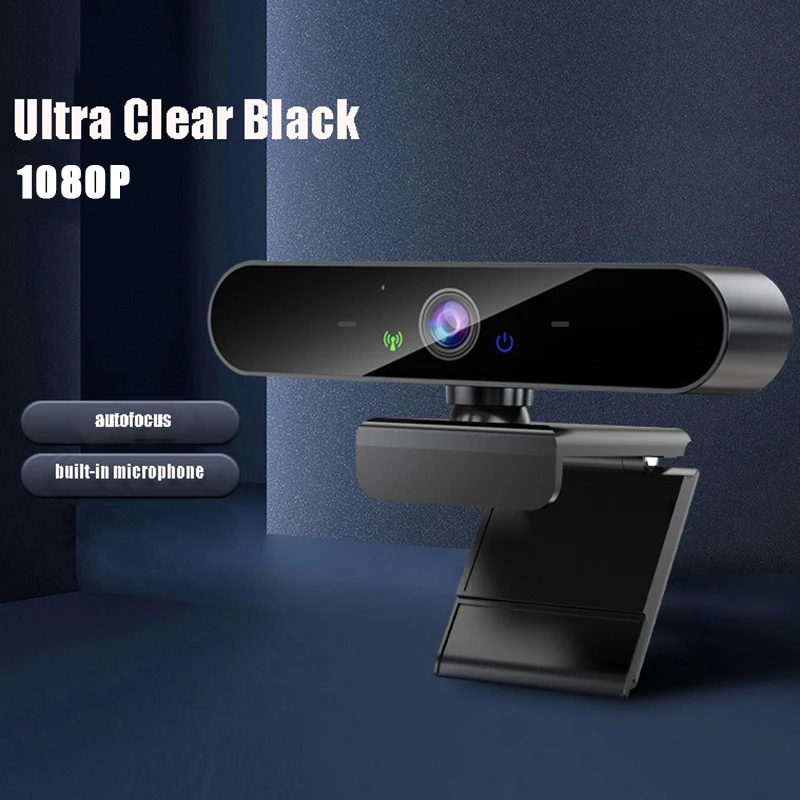 USB Webcam 1080P Web Camera with Microphone Autofocus 1920×1080 30fps Camera PC Computer Live Streaming Webcam for Video Calling