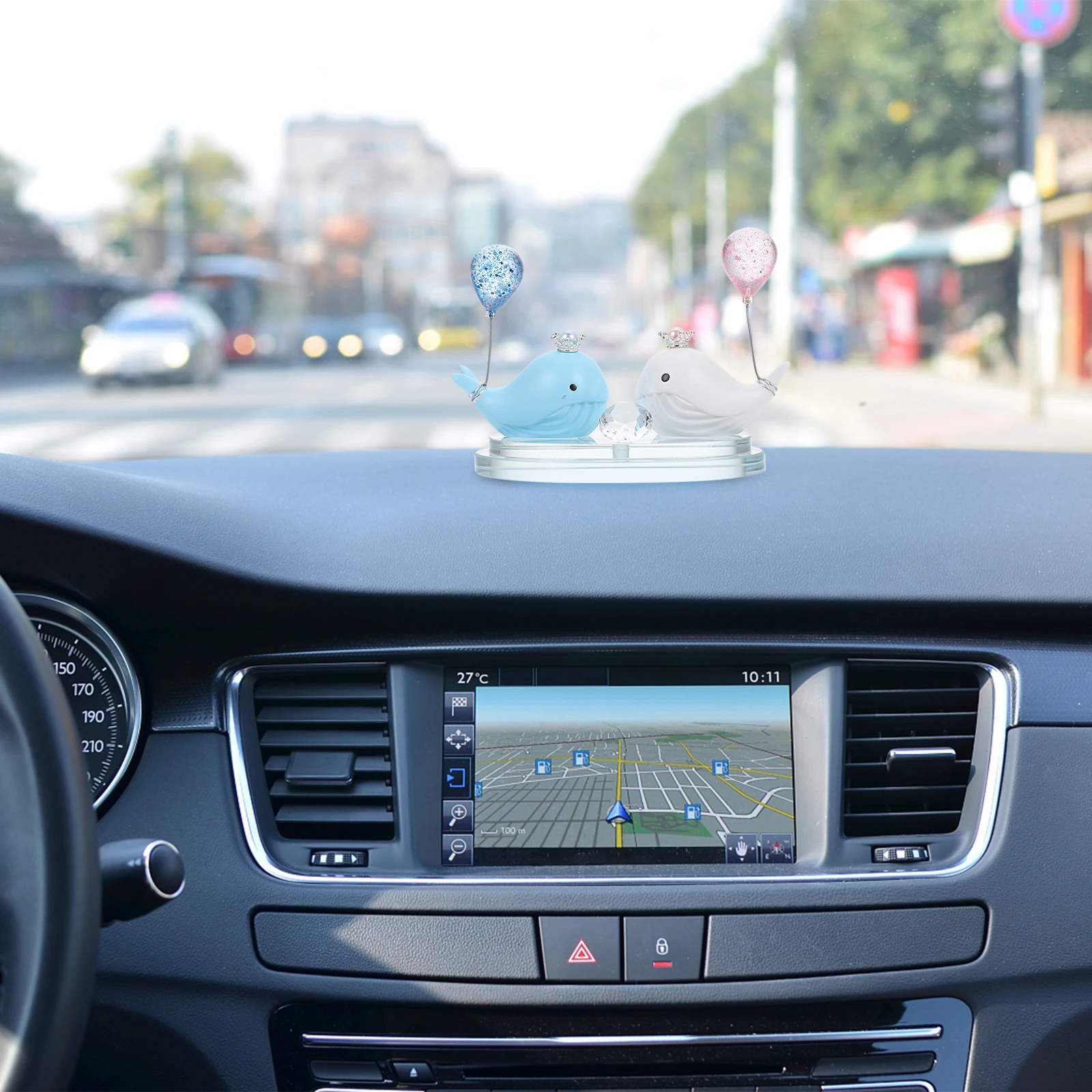 

Resin Dolphin Balloon Decoration Creative Car Interior Desktop Ornament Unique Resin Craft Artistic Gift Desktop Decoration