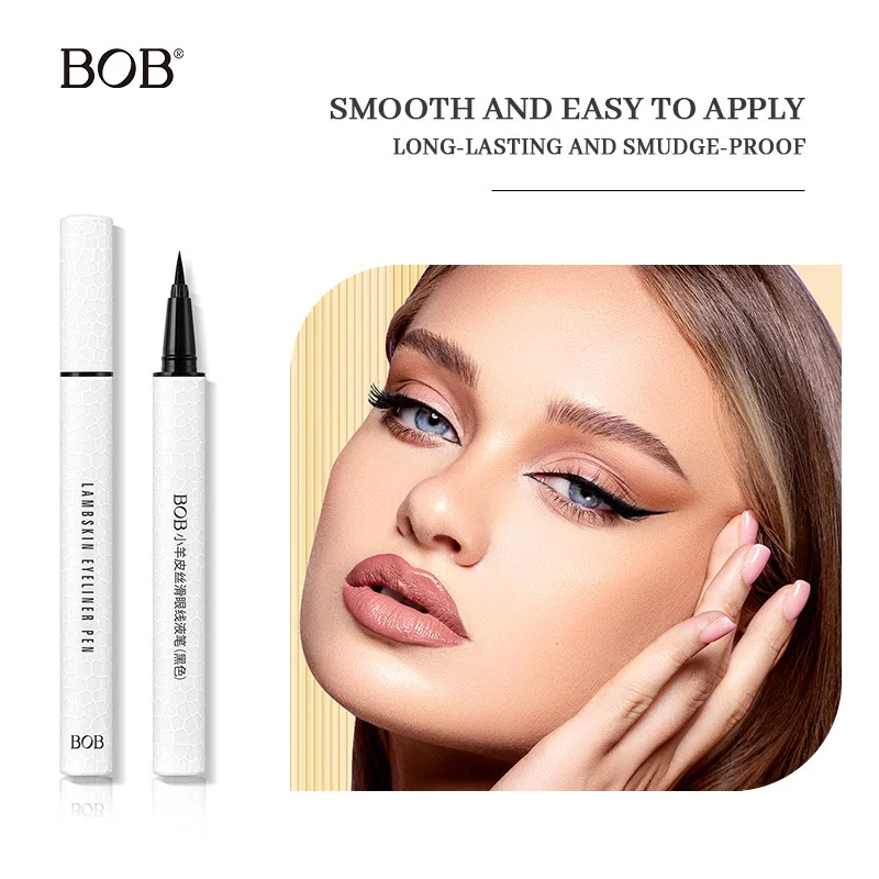 Black Eyeliner Pencil Waterproof Sweat-Proof Long-Lasting Smudge-Proof Quick Dry For Bold Eye Makeup Easy Glide Silky Smooth