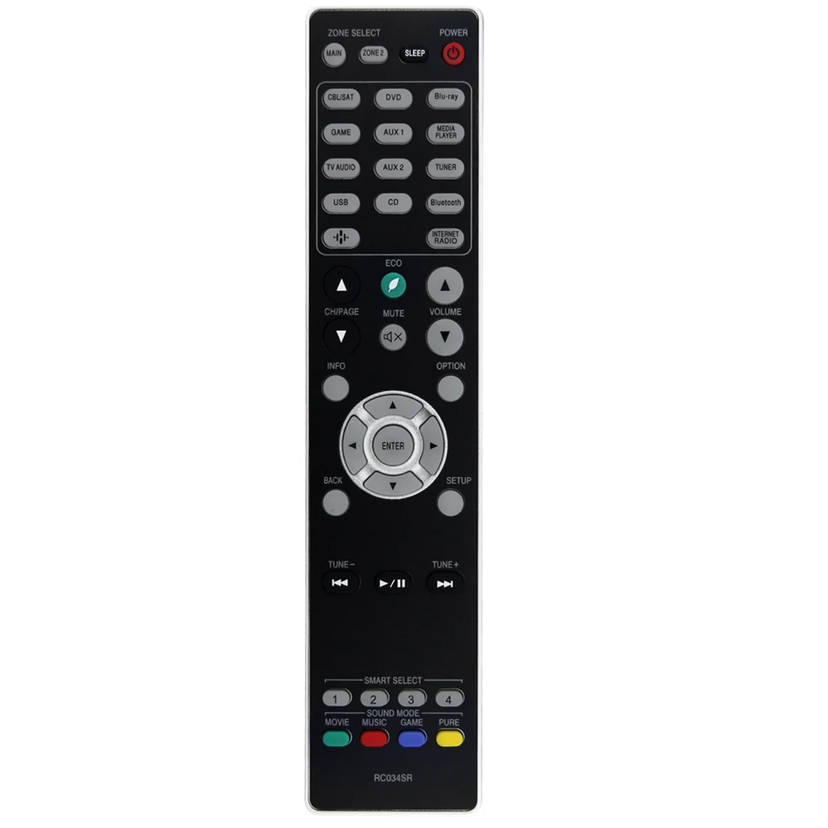 NEW Replace RC034SR Remote Control for AV Receiver RC034SR RC035SR SR5012 NR1608 SR6013 SR5014 SR5013 NR1609 NR1710