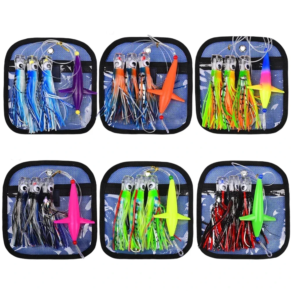 

Искусственная приманка-кальмар 6/9 дюймов для троллинга, для ловли тунца, скумбрии, морской рыбы, марлина, махи-махи, рыболовный инструмент