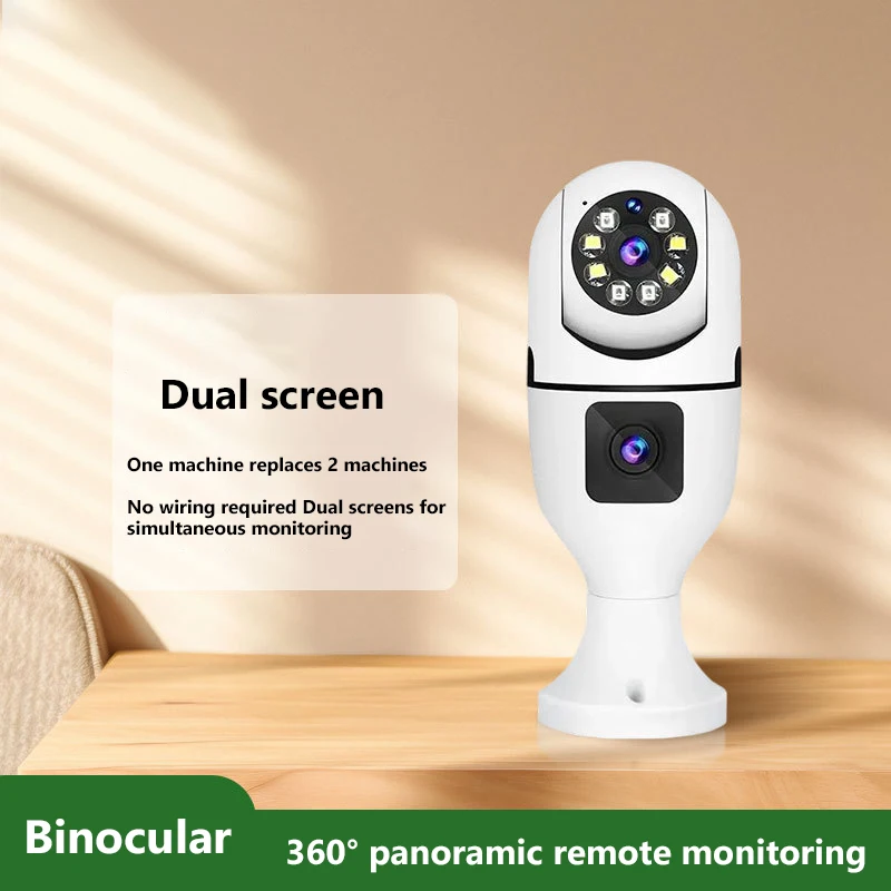 

Панорамная двойная камера 360° ° Монитор Беспроводной домашний телефон Дистанционный штекер Бесплатная интеллектуальная фотография высокой четкости в помещении ﻿