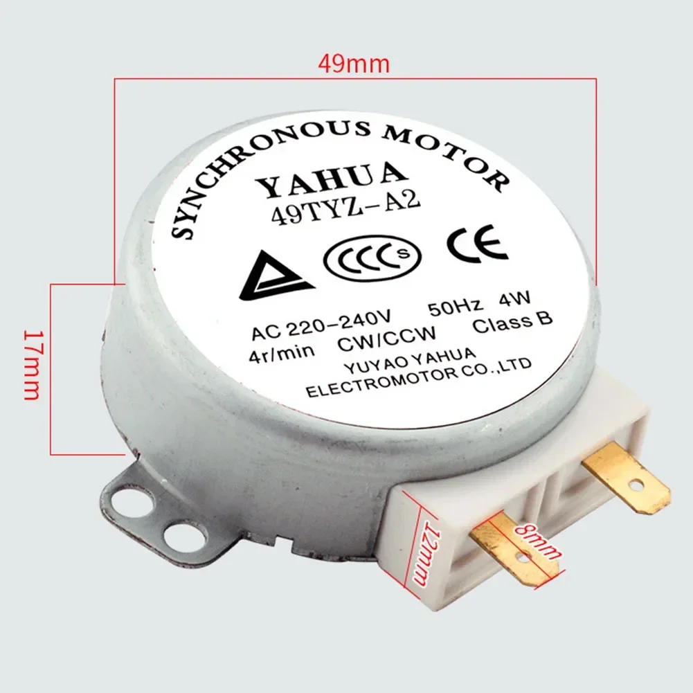 AC 220-240V 4W 50/60Hz CW/CCW Microwave Turntable Synchronous Motor TYJ50-8A7 For Air Blower 49TYZ-A2 Microwave Oven Tray Motor