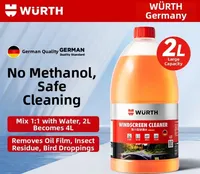 WURTH | Powerful Clean De-oiling Windshield Washer Concentrated Ethanol Universal