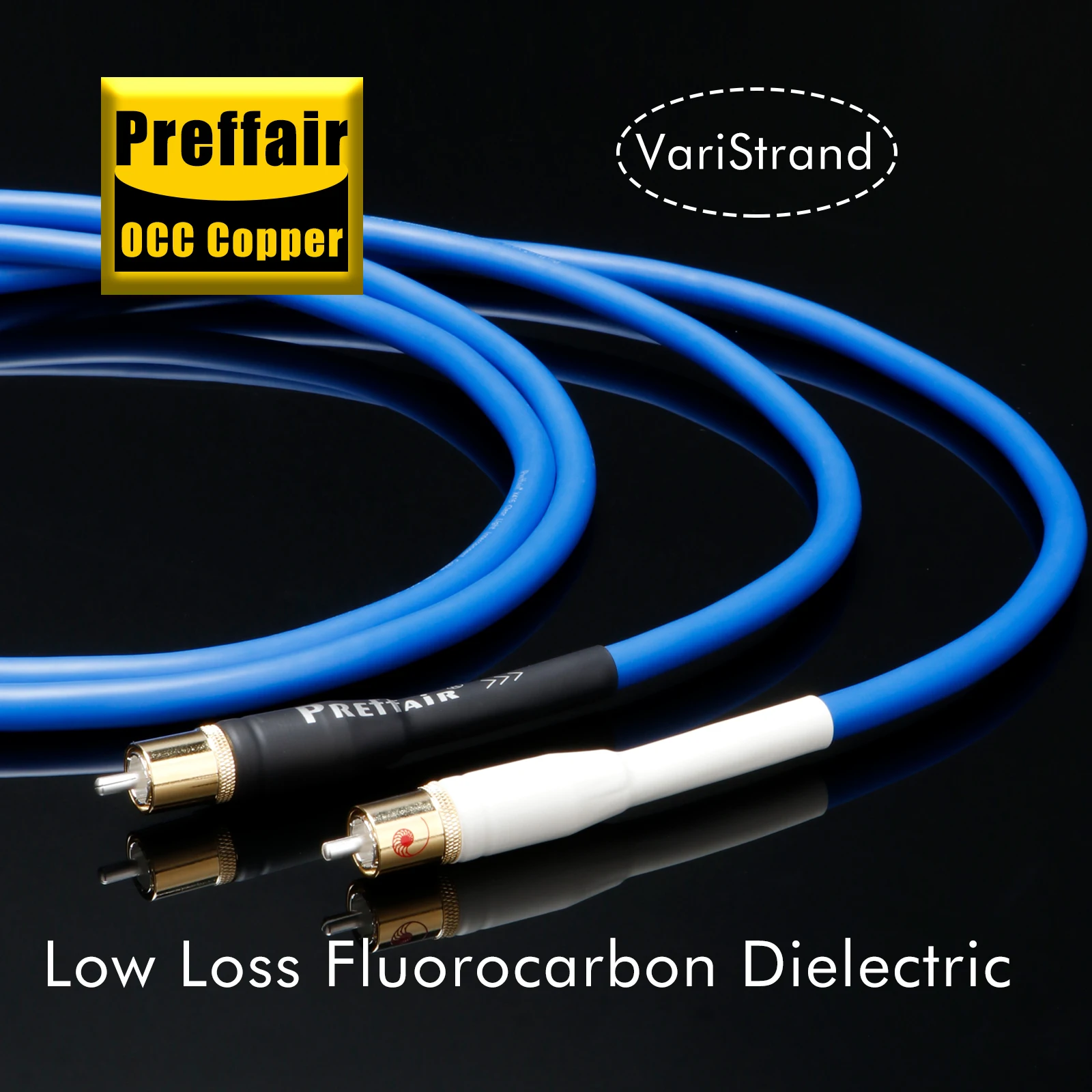 Cavo di interconnessione a luce chiara in rame OCC Cavo audio RCA segnale RCA hifi Cavo analogico Cavo audio stereo per amplificatore per microfono