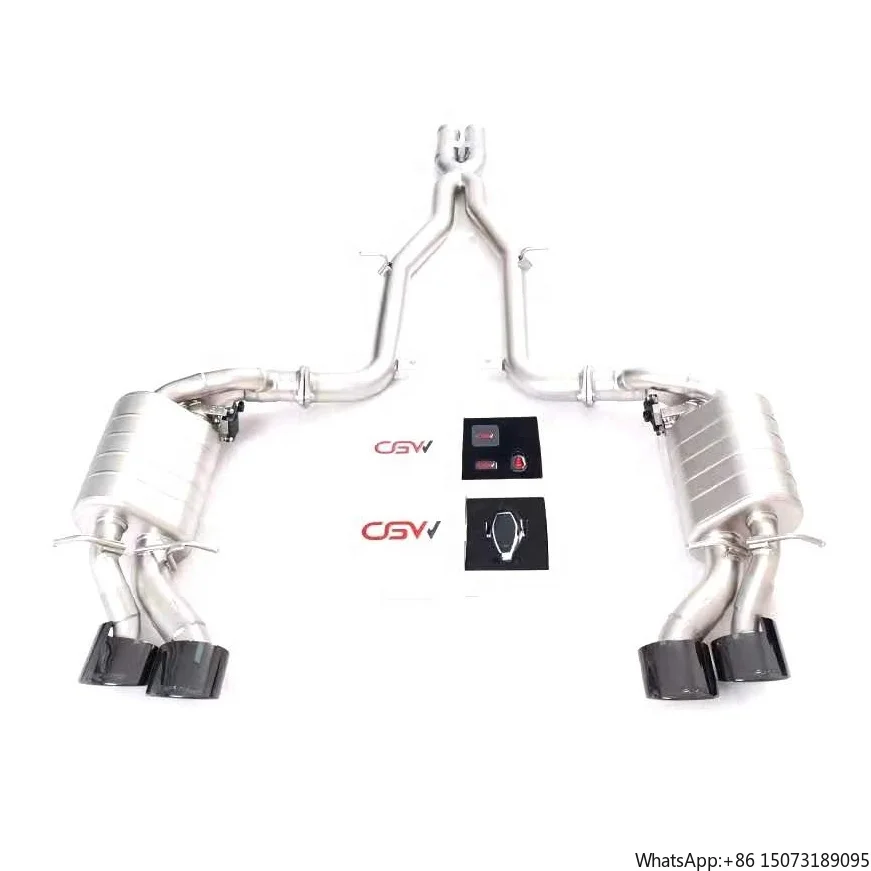 

Factory Price Stainless Steel 304 Electronic Exhaust Pipes Muffler Catback with Gesture Control for W204 C63 6.2