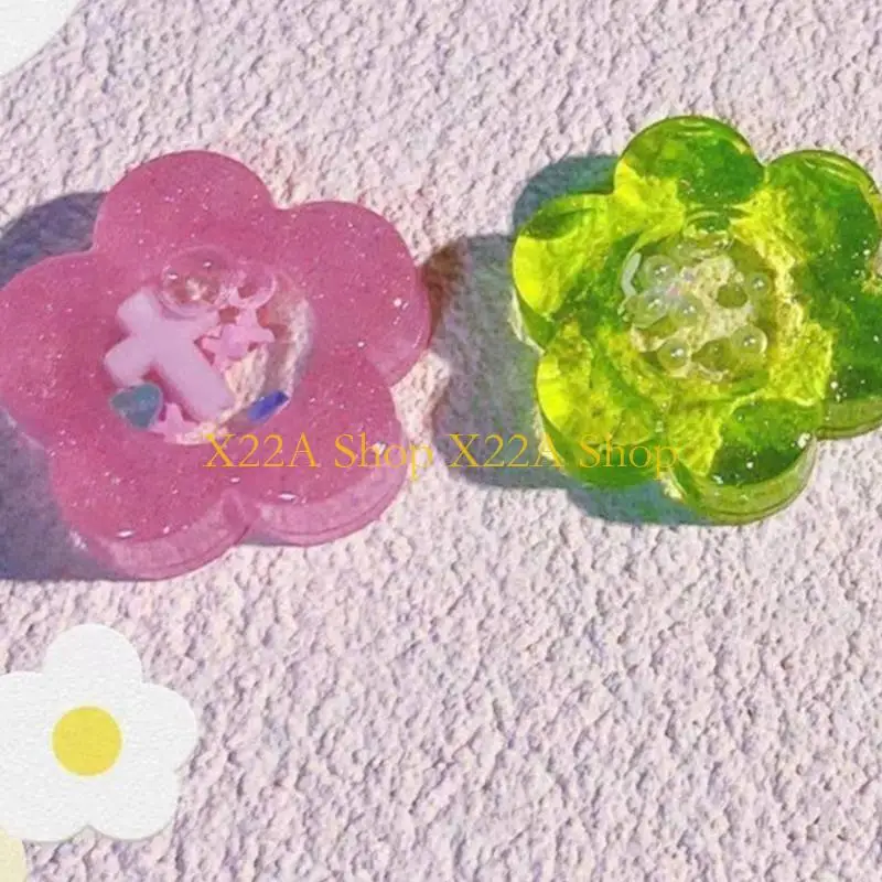 Unique Flower Ornament Keychain Mold DIY Pendant Jewelry Epoxy Resin Crafting Molds