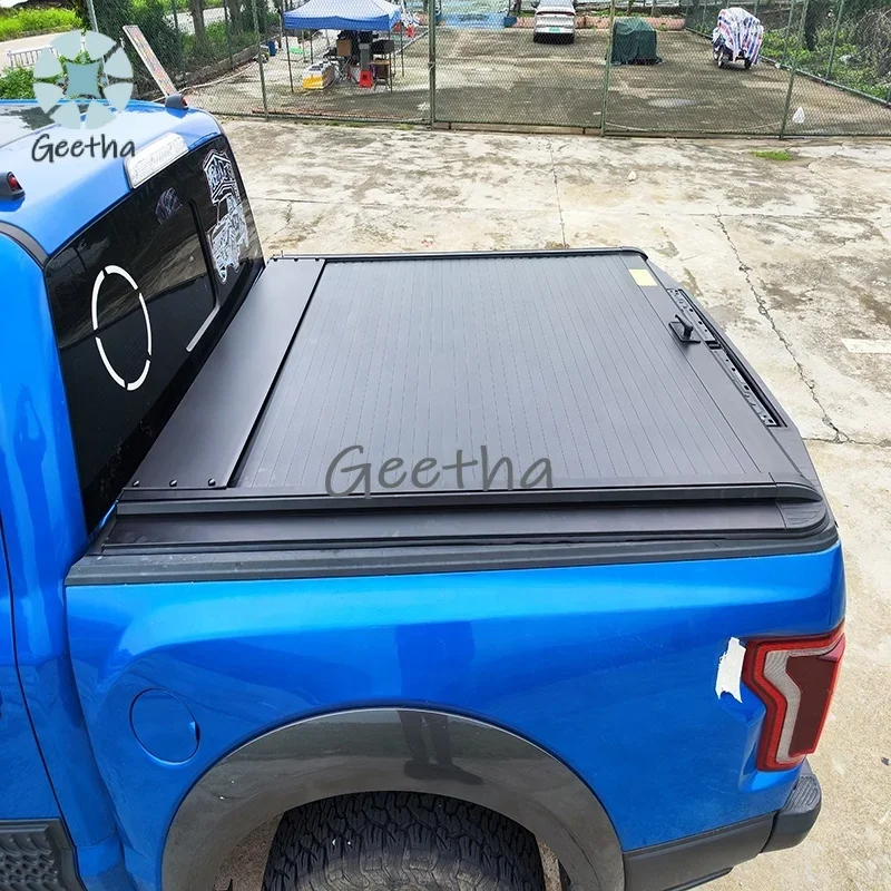 

Retractable Truck Bed Pickup Tonneau Cover Roller Lid Aluminum Cover for Volkswagen Amarok Black VW 4X4 Pickup Truck Cars Autos