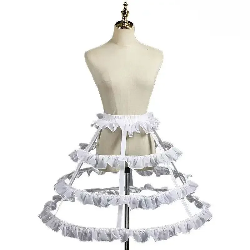 Underskirt Hoop Skirt Petticoat Crinoline For Lolita Victorian Gothic Dress