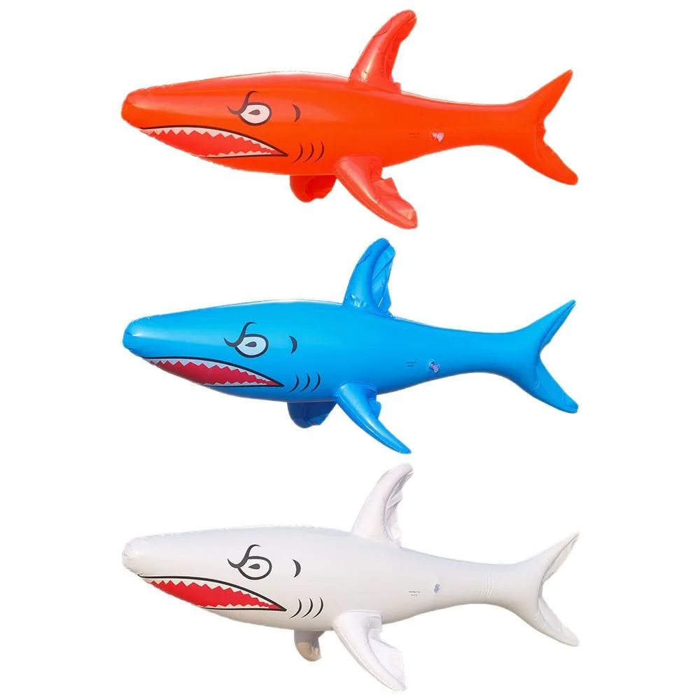 

Stock Cross-Border New Simulation Inflatable Shark Toy Inflatable Fish Pool Water Play Toy For Christmas