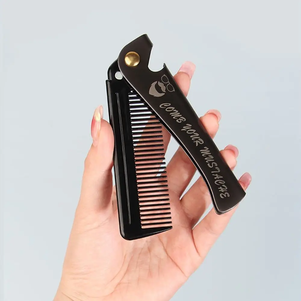 

Multi-functional Retro Folding Beard Comb Anti-Static Pocket Comb Mustache Comb Portable Styling Comb Men Hair Comb Male