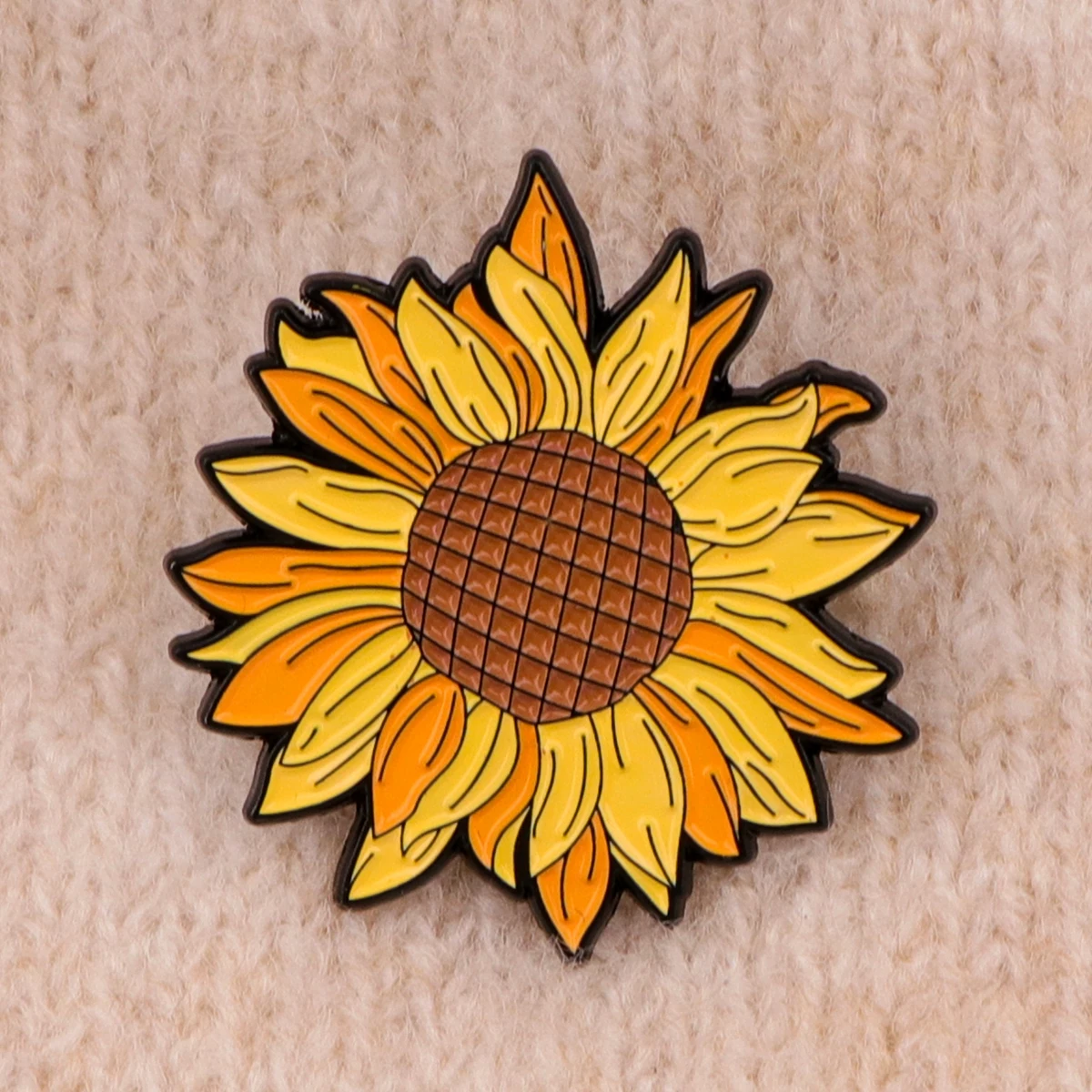 Sunflower Enamel Lapel Pin Badge Pins Hats Clothes Backpacks Decoration Jewelry Accessories Gift